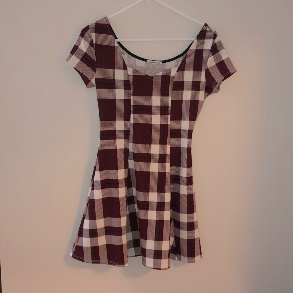 Plaid mini dress
